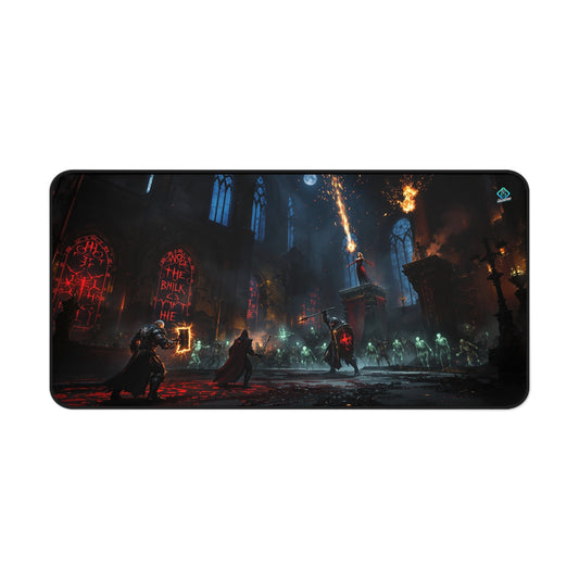 Gaming Deskmat - Cathedral of Shadows 16" x 32" (US Version)