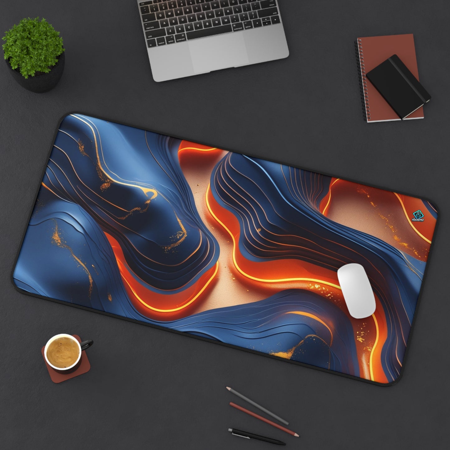 Gaming Deskmat - Lava Flow 16" x 32" (US Version)