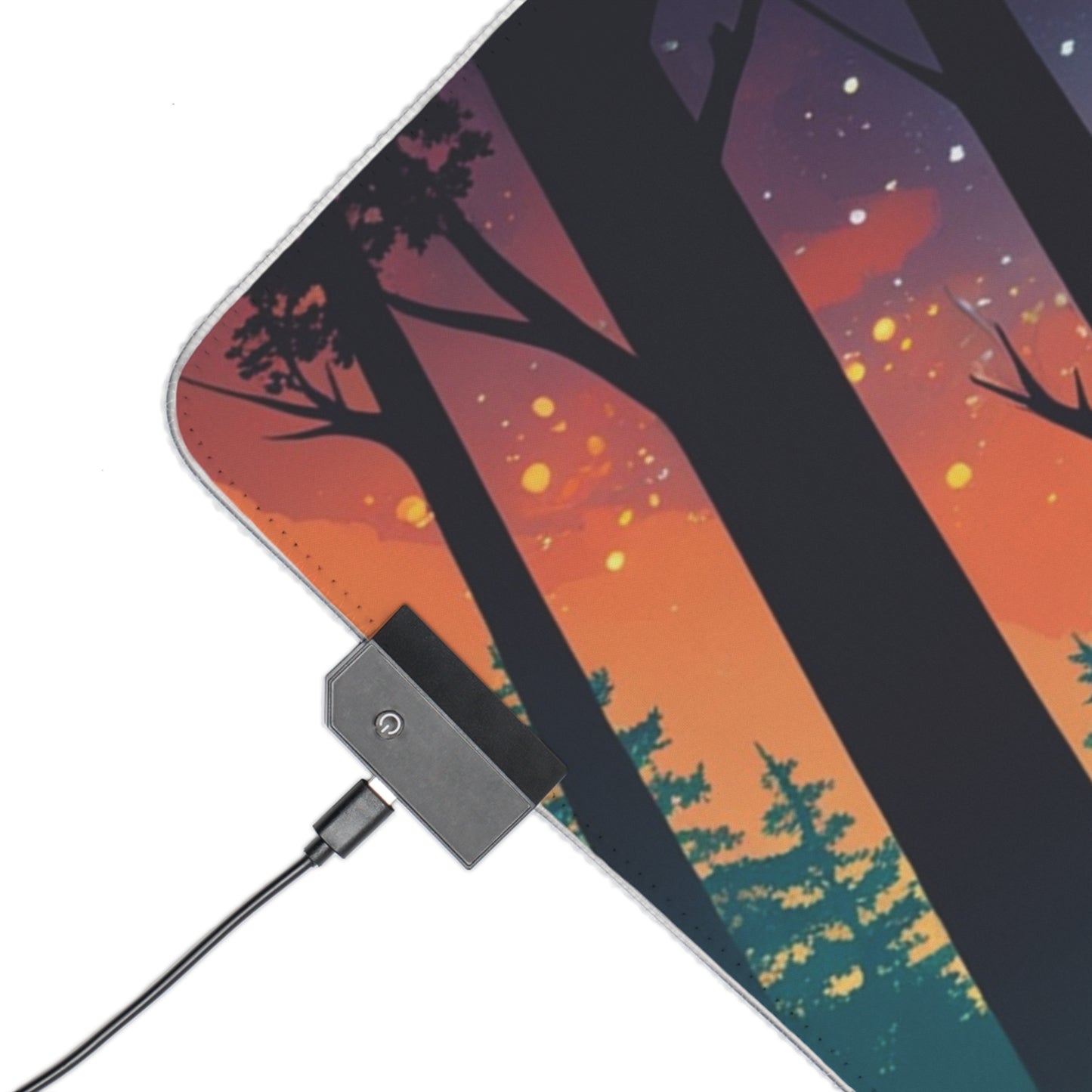 LED Deskmat - Starlit Forest