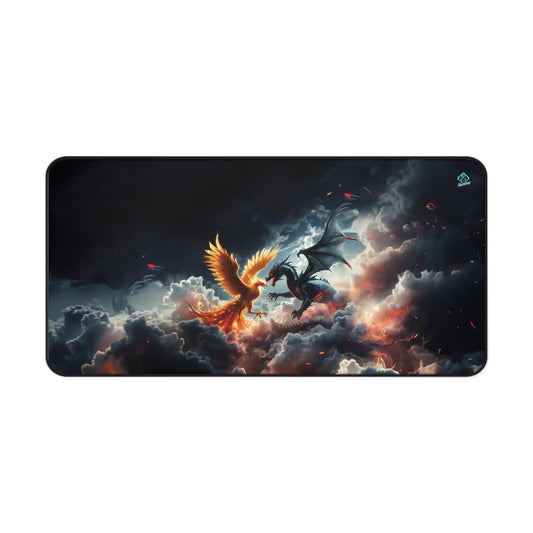 Gaming Deskmat - Phoenix vs. Dragon 16" x 32" (US Version)