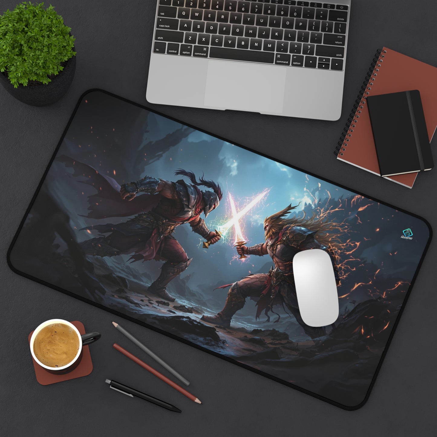 Gaming Deskmat - Clash of Warriors 12" x 22" (US Version)