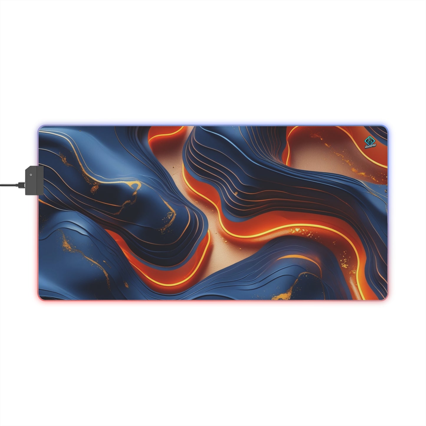 LED Deskmat - Lava Flow