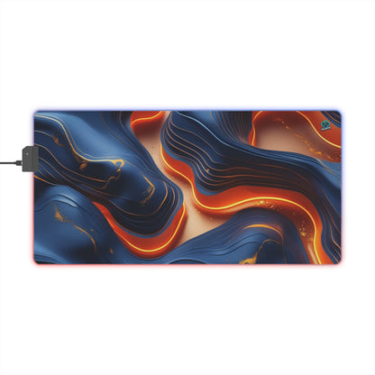 LED Deskmat - Lava Flow