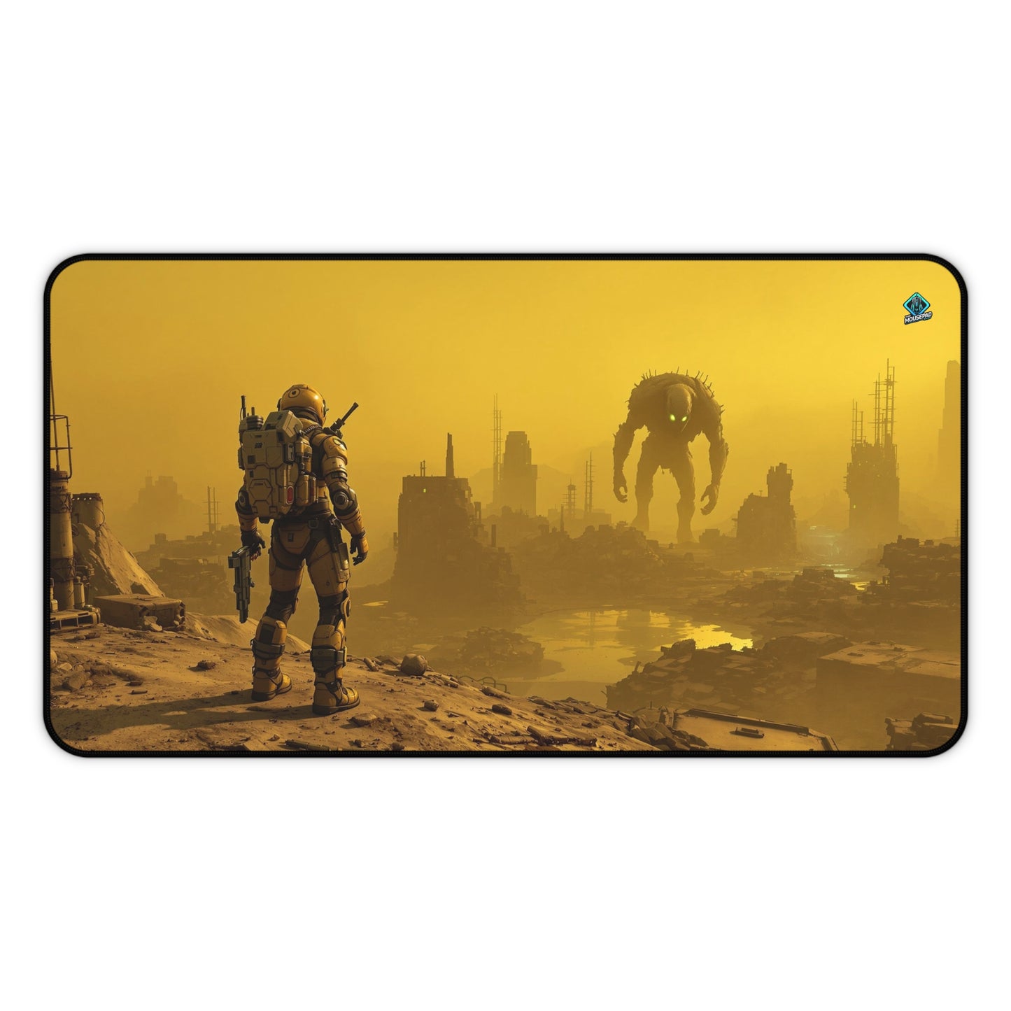 Gaming Deskmat - Apocalyptic Confrontation 12" x 22" (US Version)