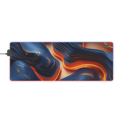 LED Deskmat - Lava Flow