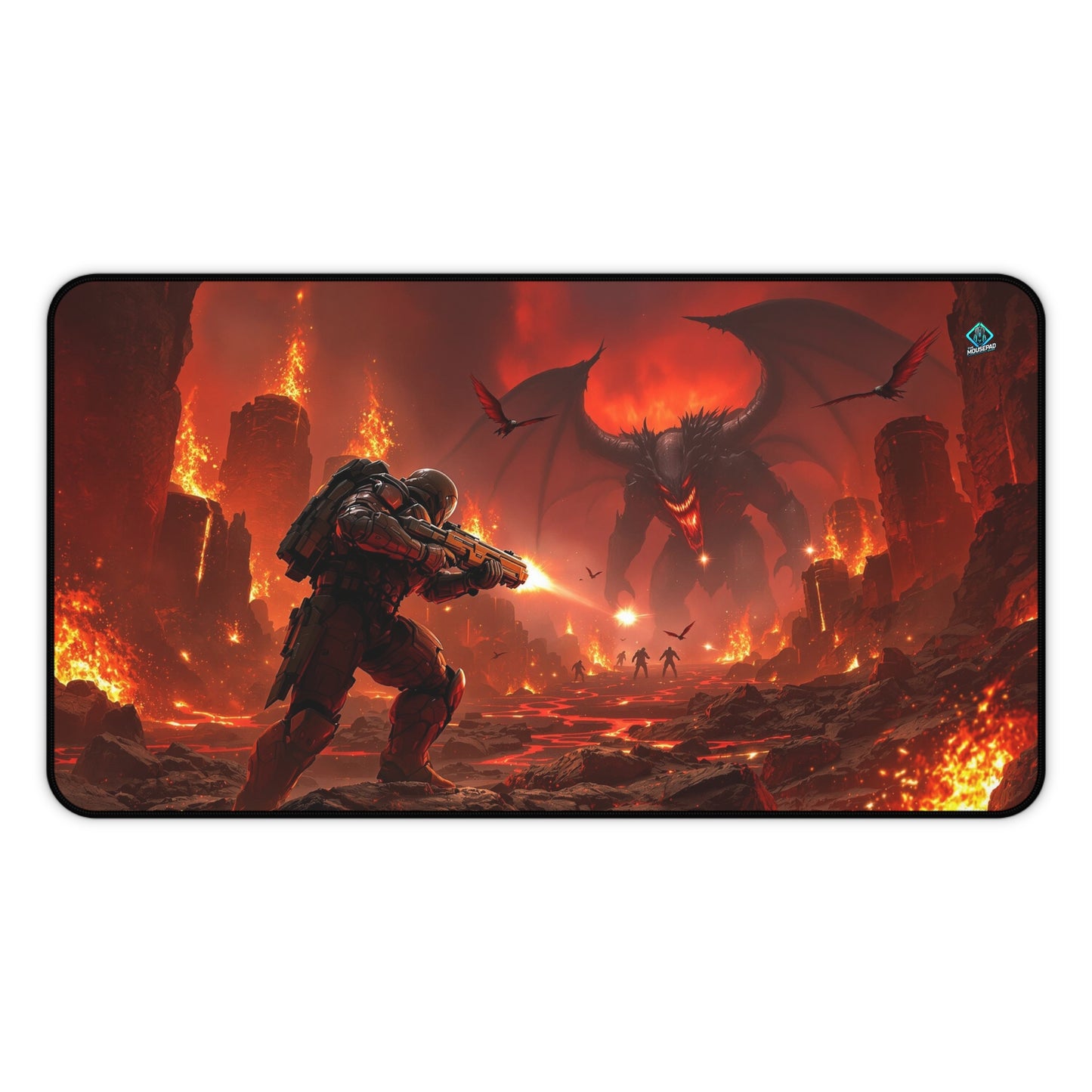 Gaming Deskmat - Infernal Showdown 12" x 22" (US Version)