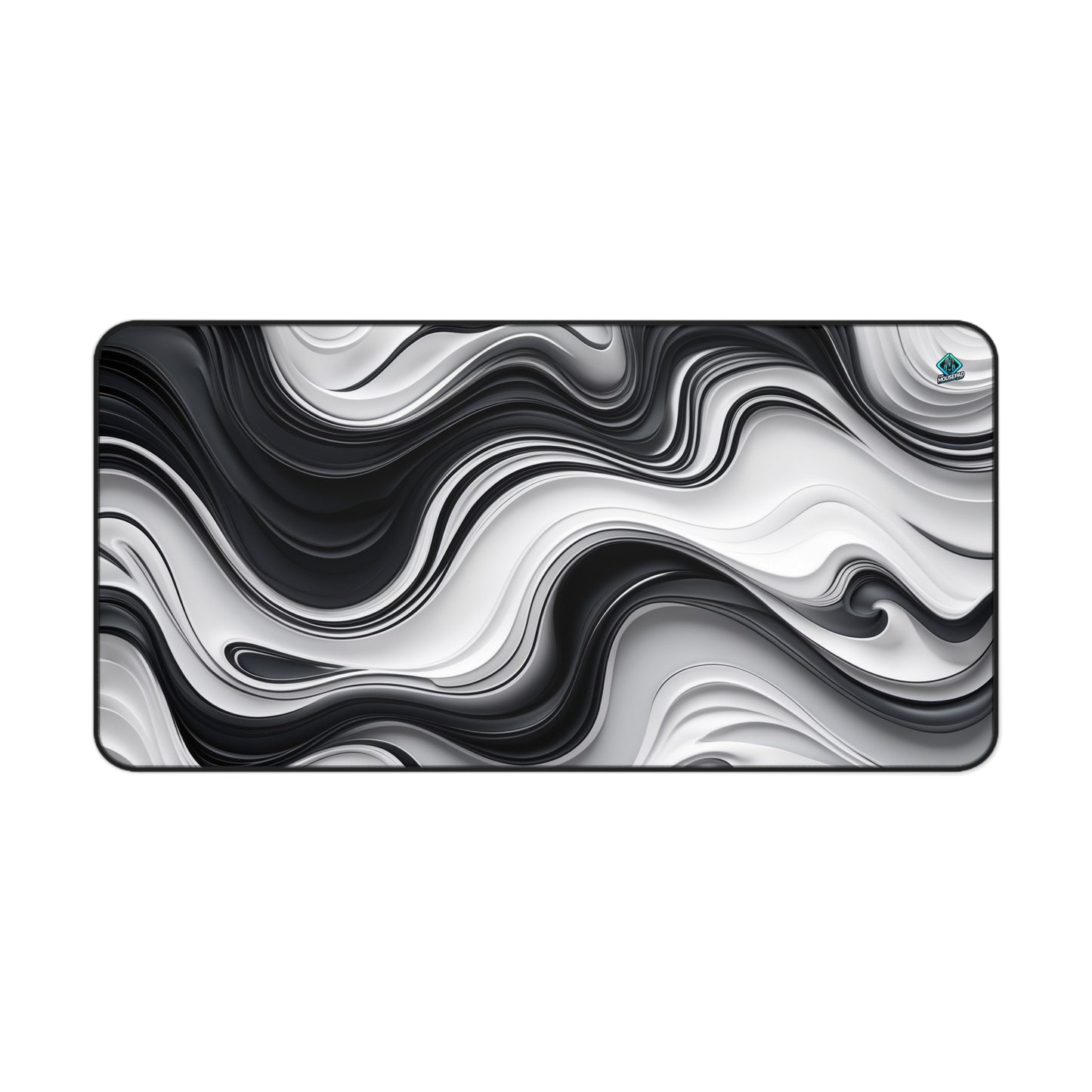 Gaming Deskmat - Monochrome Flow 16" x 32" (US Version)