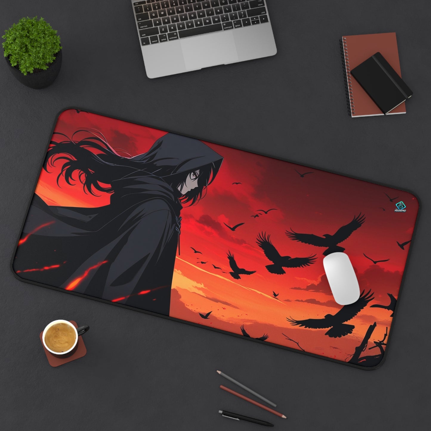 Gaming Deskmat - Raven's Dusk 16" x 32" (US Version)