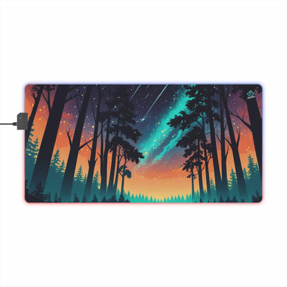 LED Deskmat - Starlit Forest