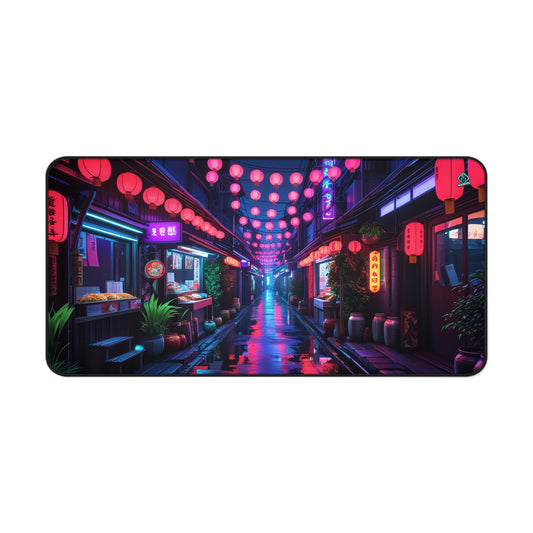 Gaming Deskmat - Neon Alley 16" x 32" (US Version)