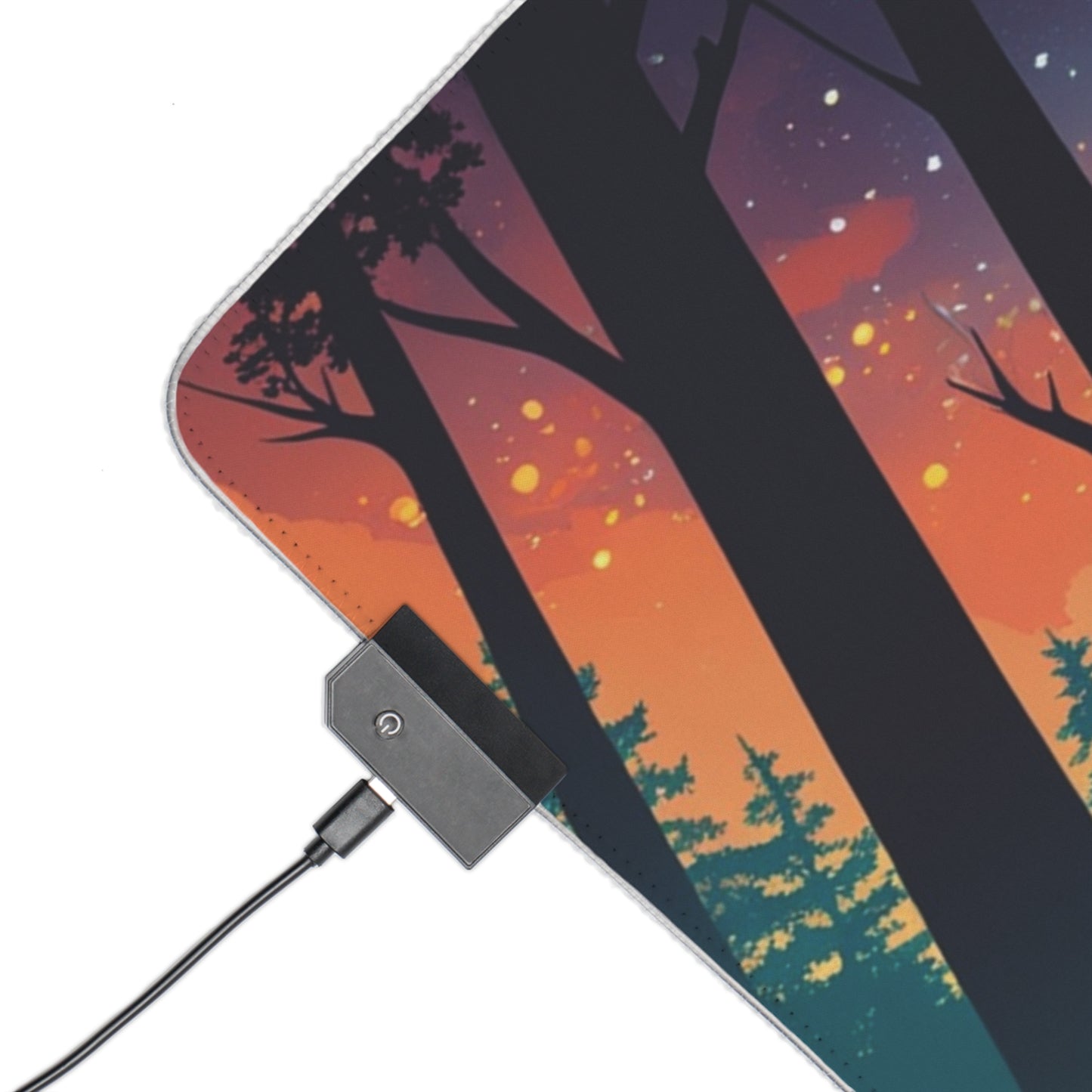 LED Deskmat - Starlit Forest