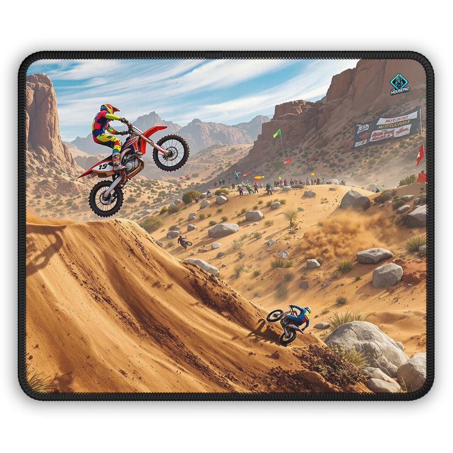 Gaming Mousepad - Desert Motocross 9" x 7" (US Version)