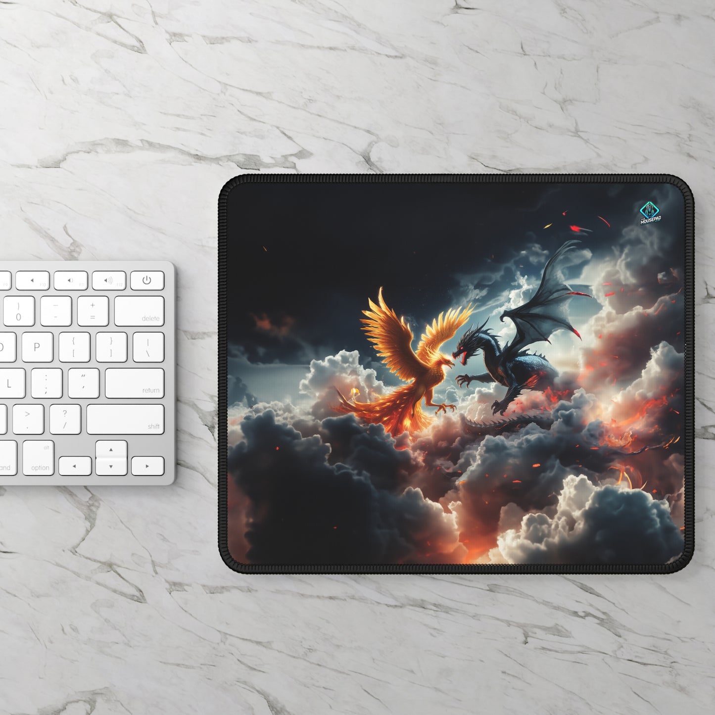 Gaming Mousepad - Phoenix vs. Dragon 9" x 7" (US Version)