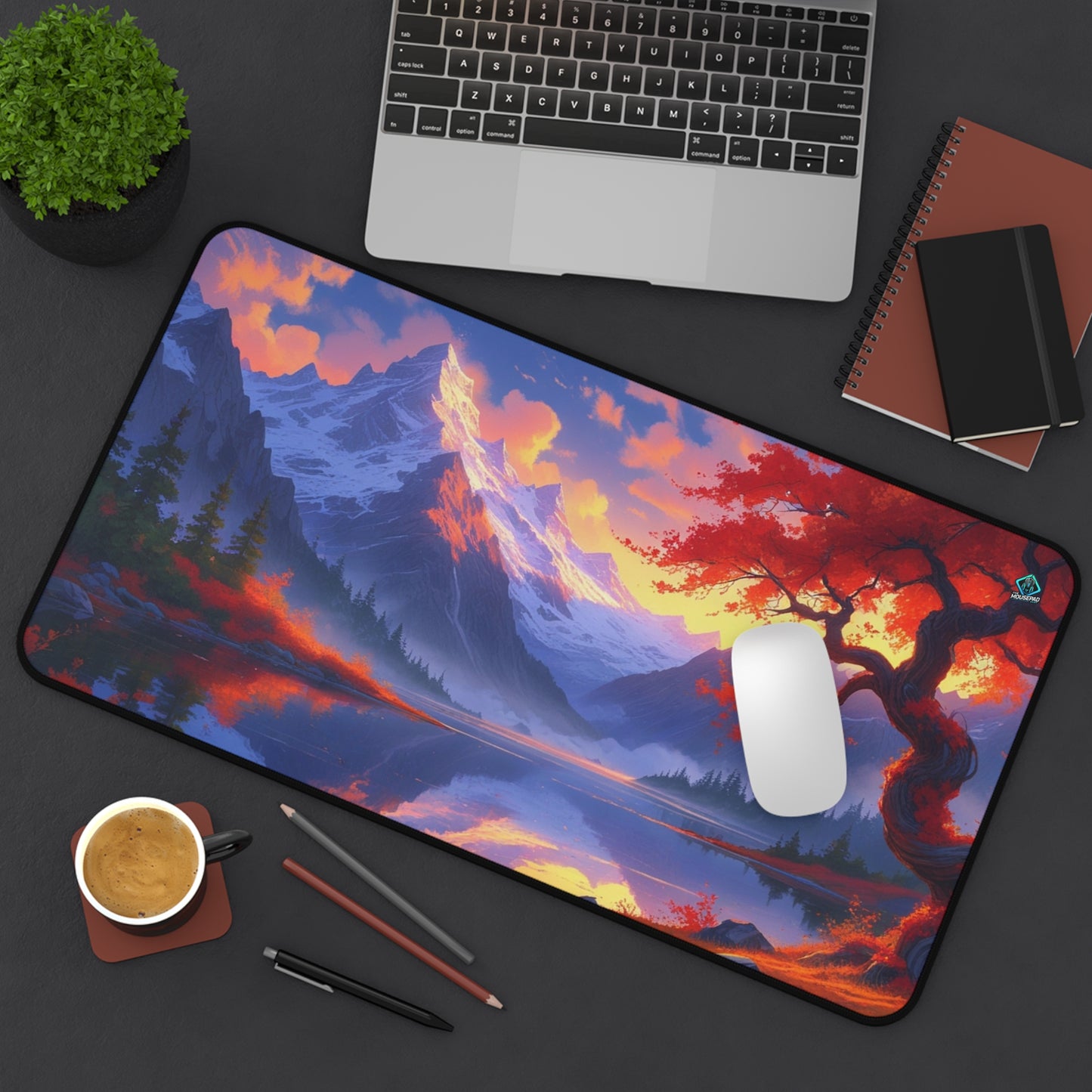 Gaming Deskmat - Sunset Peaks 12" x 22" (US Version)