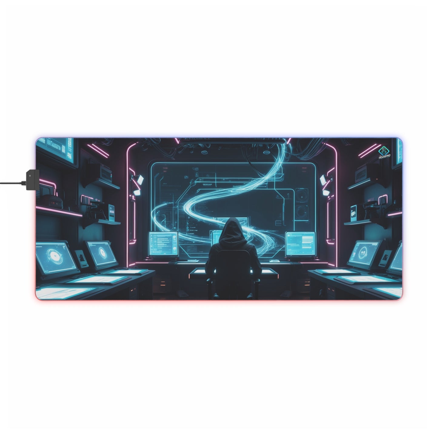 LED Deskmat - Cyber Command