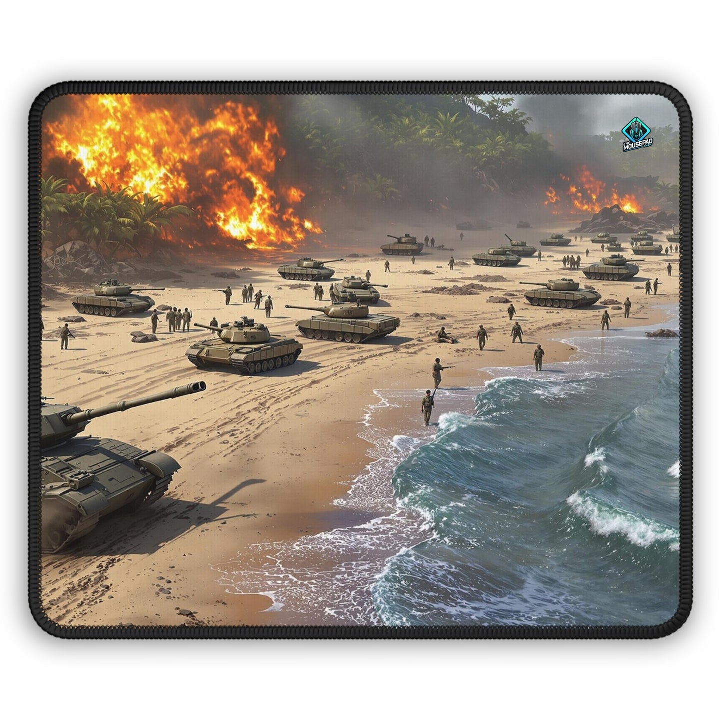 Gaming Mousepad - Beachfront Battlefield 9" x 7" (US Version)