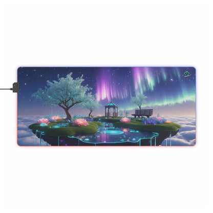 LED Deskmat - Aurora Garden