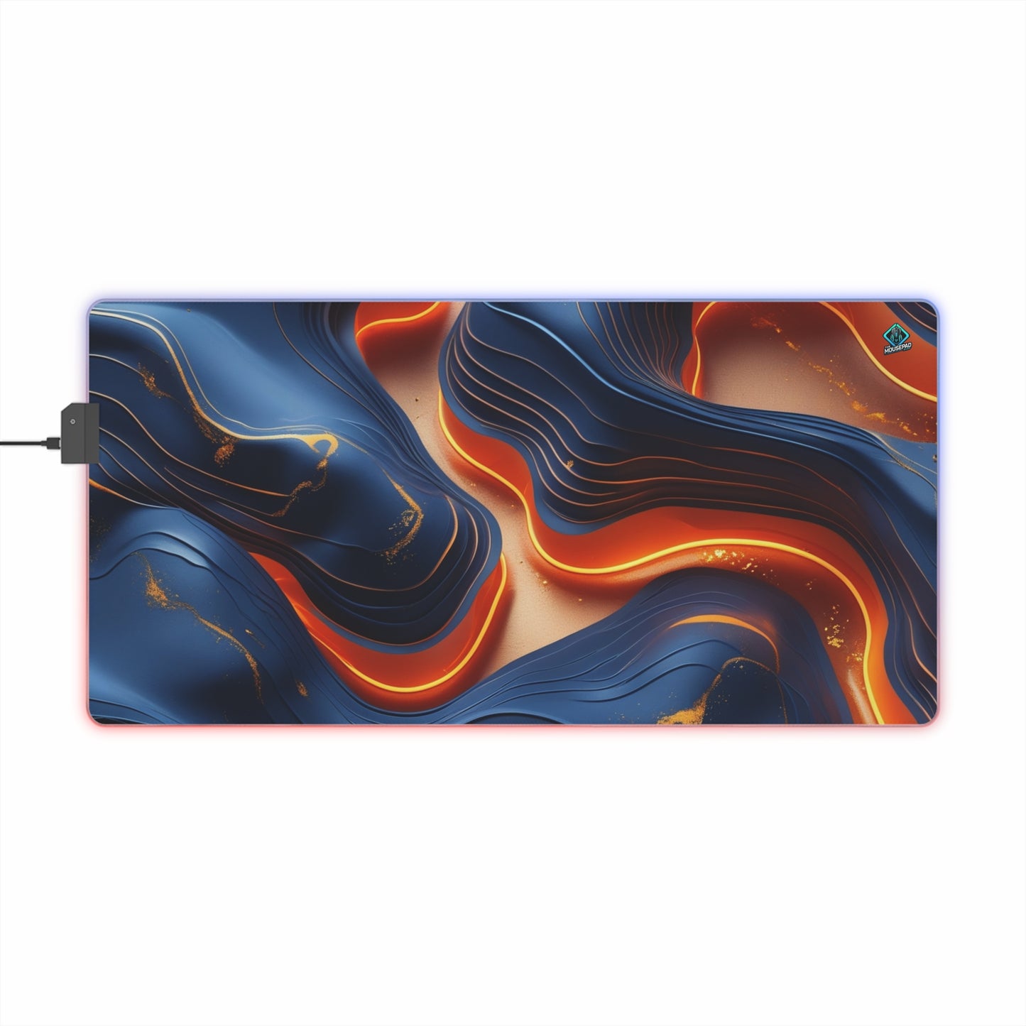 LED Deskmat - Lava Flow