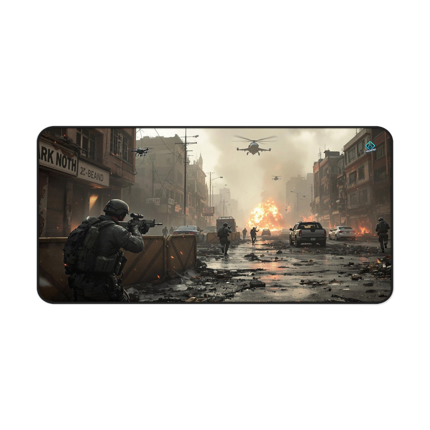 Gaming Deskmat - Urban Warfare 16" x 32" (US Version)