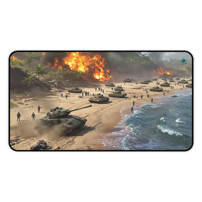 Gaming Deskmat - Beachfront Battlefield 12" x 22" (US Version)