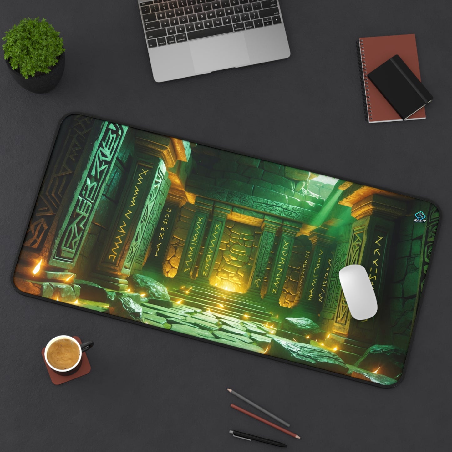 Gaming Deskmat - Ancient Ruins Flow 16" x 32" (US Version)