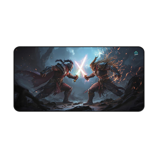 Gaming Deskmat - Clash of Warriors 16" x 32" (US Version)