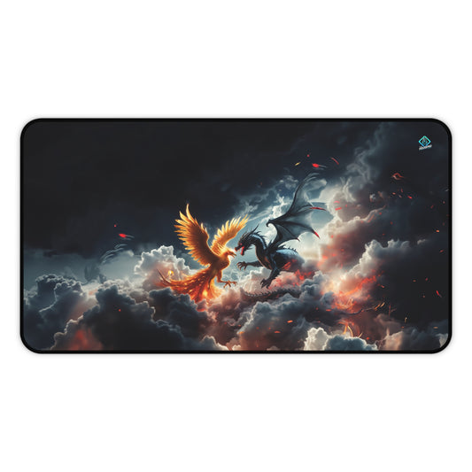 Gaming Deskmat - Phoenix vs. Dragon 12" x 22" (US Version)