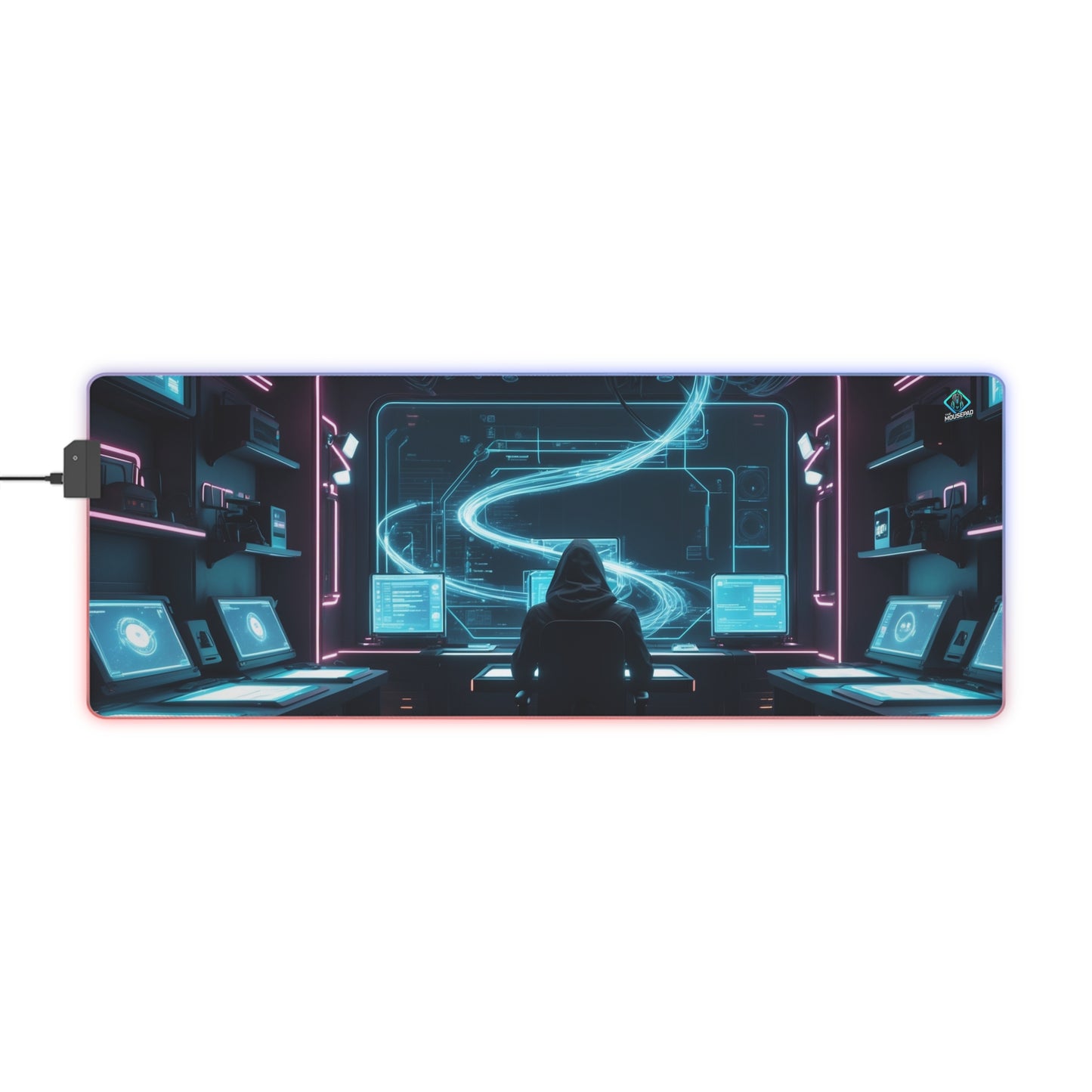 LED Deskmat - Cyber Command