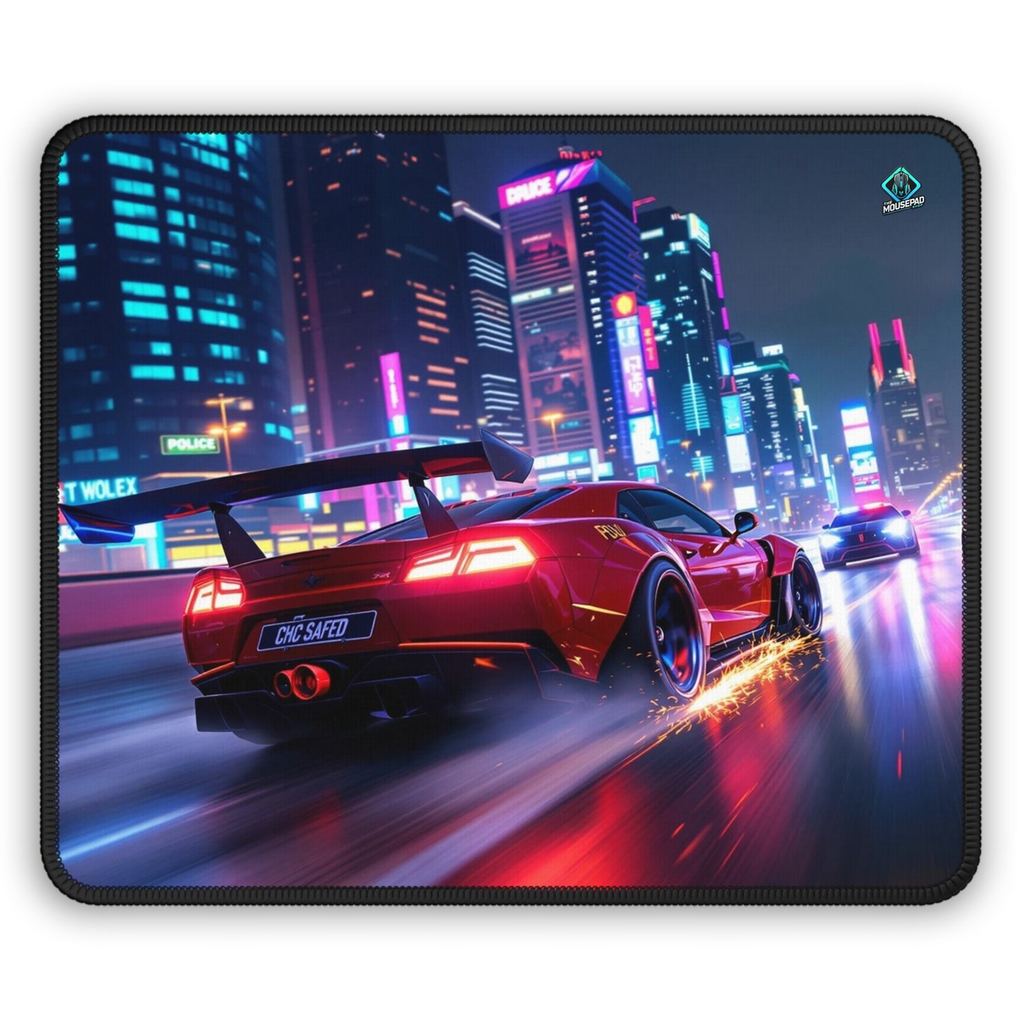 Gaming Mousepad - Neon Street Racer 9" x 7" (US Version)