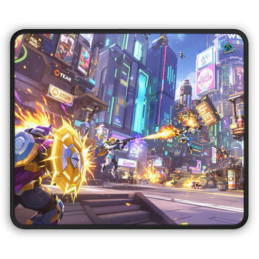 Gaming Mousepad - Neon City Battle 9" x 7" (US Version)