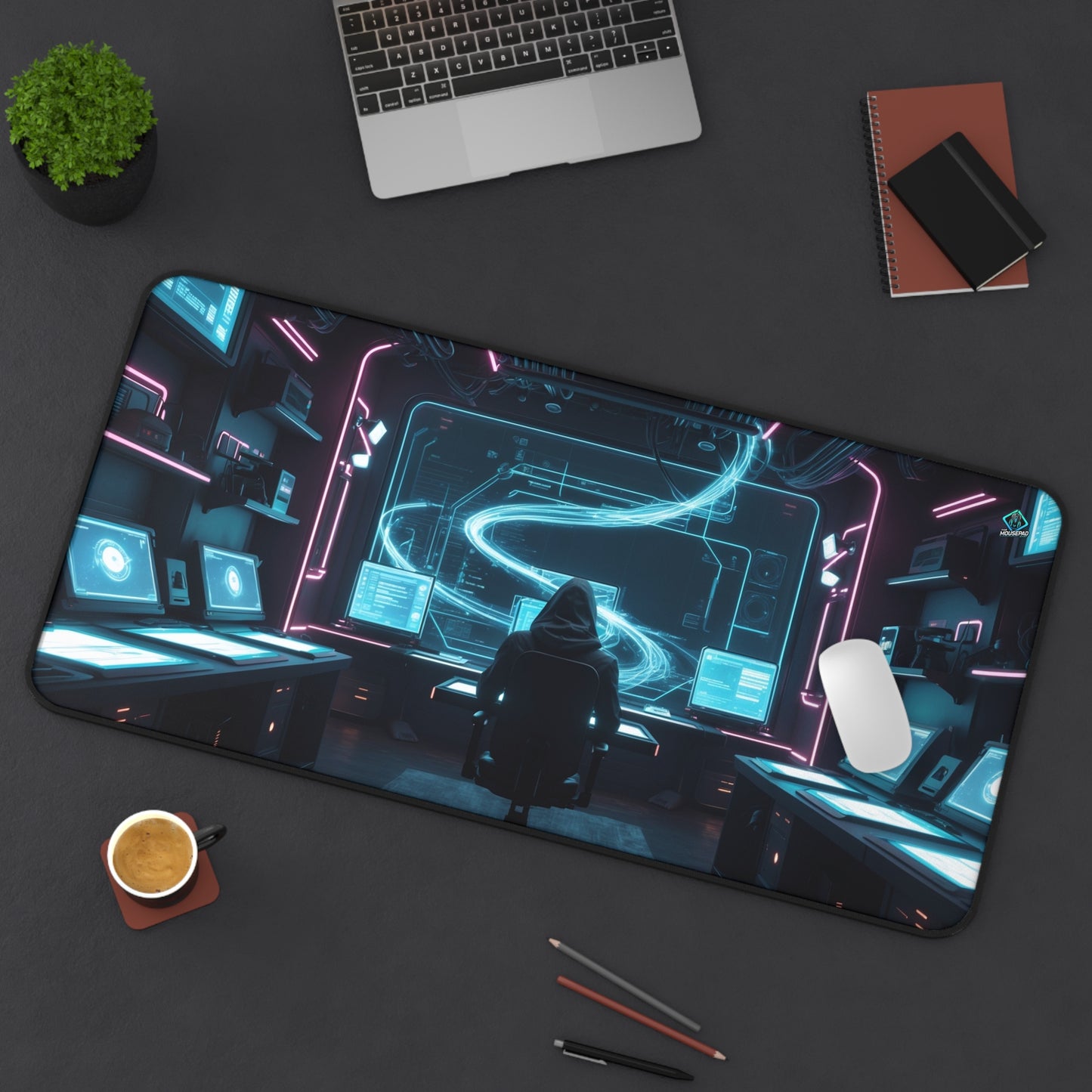 Gaming Deskmat - Cyber Command 16" x 32" (US Version)