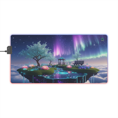 LED Deskmat - Aurora Garden