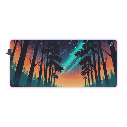 LED Deskmat - Starlit Forest