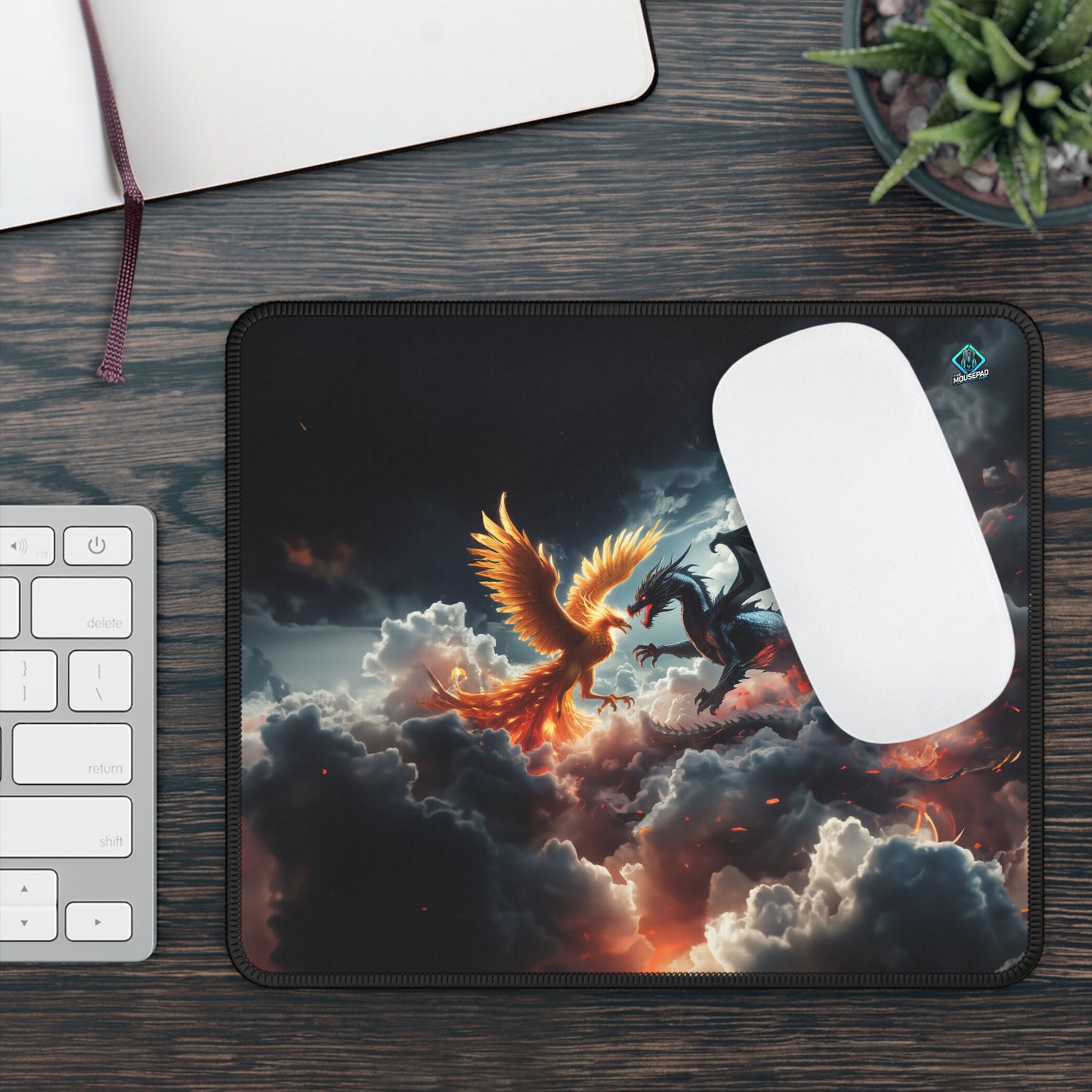 Gaming Mousepad - Phoenix vs. Dragon 9" x 7" (US Version)